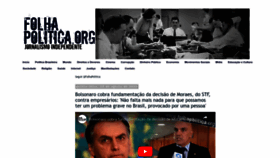 What Folhapolitica.org website looked like in 2022 (1 year ago)
