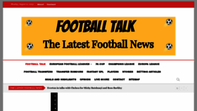 What Footballtalk.org website looked like in 2022 (1 year ago)