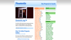 What Finasteride.site website looked like in 2022 (1 year ago)