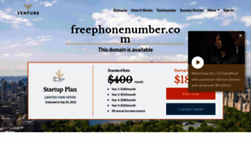 What Freephonenumber.com website looked like in 2022 (1 year ago)