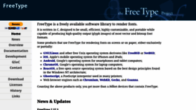 What Freetype.org website looked like in 2022 (1 year ago)
