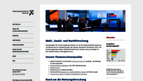 What Forschungsgruppe.de website looked like in 2022 (1 year ago)