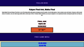 What Finalank.mobi website looked like in 2022 (1 year ago)