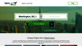 What Flights.com website looked like in 2022 (1 year ago)