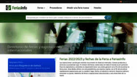 What Feriasinfo.es website looked like in 2022 (1 year ago)