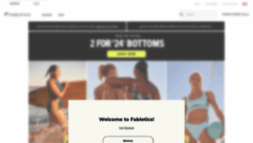 What Fabletics.ca website looked like in 2022 (2 years ago)