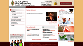 What Fmed.univ-tlemcen.dz website looked like in 2022 (1 year ago)