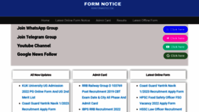 What Formnotice.com website looked like in 2022 (1 year ago)