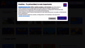 What Fandejuegos.com website looked like in 2022 (1 year ago)