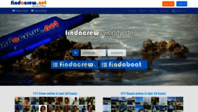 What Findacrew.net website looked like in 2022 (1 year ago)