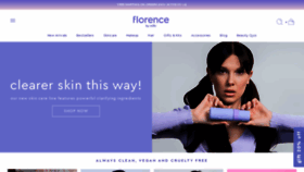 What Florencebymills.com website looked like in 2022 (1 year ago)