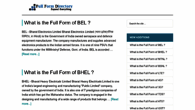 What Fullformdirectory.in website looked like in 2022 (1 year ago)