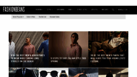 What Fashionbeans.com website looked like in 2022 (1 year ago)