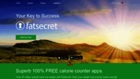 What Fatsecret.com website looked like in 2022 (1 year ago)