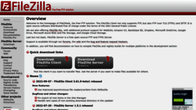 What Filezilla-project.org website looked like in 2022 (3 years ago)