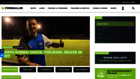 What Fussball.de website looked like in 2022 (1 year ago)