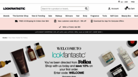 What Folica.com website looked like in 2022 (1 year ago)