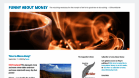 What Funny-about-money.com website looked like in 2022 (1 year ago)