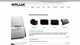 What Flux-audio.com website looked like in 2022 (1 year ago)