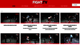 What Fight.tv website looked like in 2022 (1 year ago)