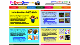 What Funenglishgames.com website looked like in 2022 (1 year ago)