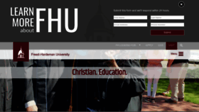What Fhu.edu website looked like in 2022 (1 year ago)