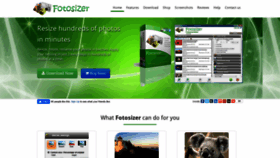What Fotosizer.com website looked like in 2022 (1 year ago)