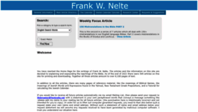 What Franknelte.net website looked like in 2022 (1 year ago)