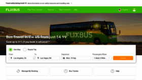 What Flixbus.de website looked like in 2022 (1 year ago)