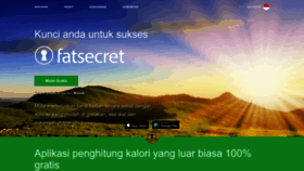 What Fatsecret.co.id website looked like in 2022 (1 year ago)
