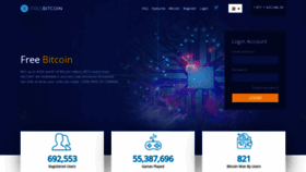 What Freebitcoin.io website looked like in 2022 (1 year ago)