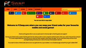 What Fcswap.com website looked like in 2022 (1 year ago)