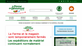 What Fermedebeaumont.com website looked like in 2022 (1 year ago)