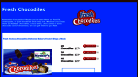 What Freshchocodiles.com website looked like in 2022 (1 year ago)
