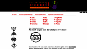 What Freewillastrology.com website looked like in 2022 (1 year ago)