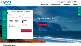 What Flynas.com website looked like in 2022 (1 year ago)