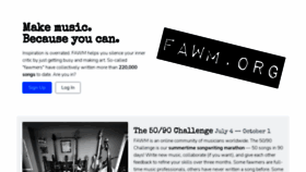 What Fawm.org website looked like in 2022 (1 year ago)