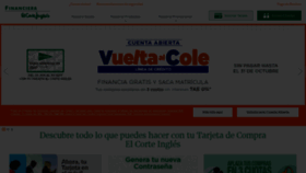What Financieraelcorteingles.es website looked like in 2022 (1 year ago)