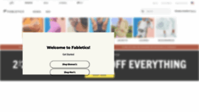 What Fabletics.com website looked like in 2022 (1 year ago)