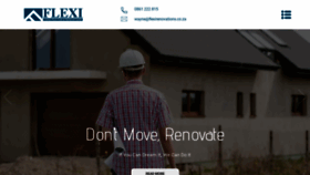 What Flexirenovations.co.za website looked like in 2022 (1 year ago)