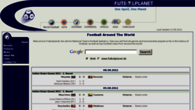 What Futbolplanet.de website looked like in 2011 (12 years ago)