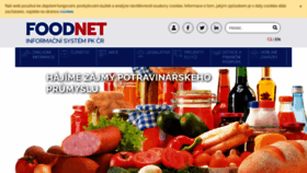 What Foodnet.cz website looked like in 2022 (1 year ago)