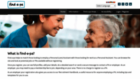 What Find-a-pa.co.uk website looked like in 2022 (2 years ago)