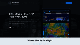 What Foreflight.com website looked like in 2022 (1 year ago)
