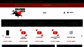 What Followerheld.de website looked like in 2022 (3 years ago)