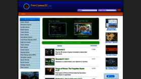 What Freegames33.com website looked like in 2022 (1 year ago)