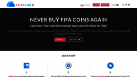 What Futcloud.com website looked like in 2022 (1 year ago)