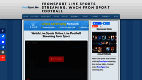 What Fromsport.me website looked like in 2022 (1 year ago)