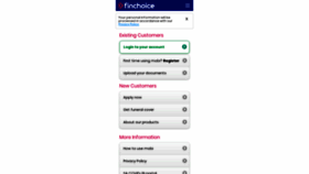 What Finchoice.mobi website looked like in 2022 (1 year ago)