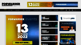 What Forwardermagazine.com website looked like in 2022 (1 year ago)